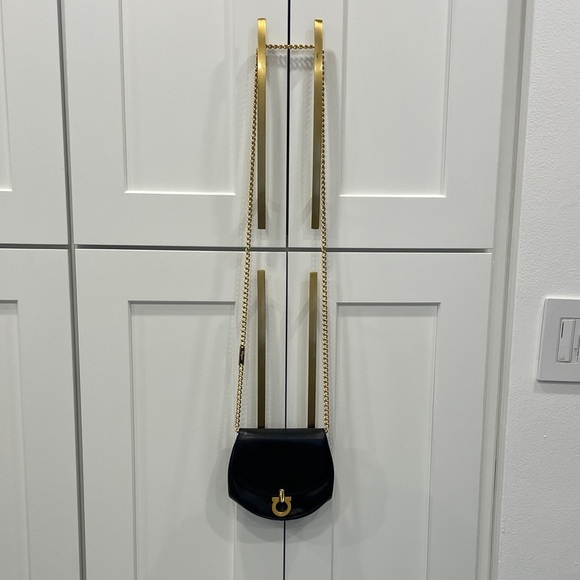 Salvatore Ferragamo Handbags - Vintage Salvatore Ferragamo Gancini Mini Chain Convertible Bag